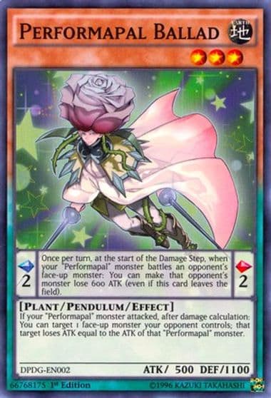 Performapal Ballad Duelist Pack: Dimensional Guardians Yu-Gi-Oh! card