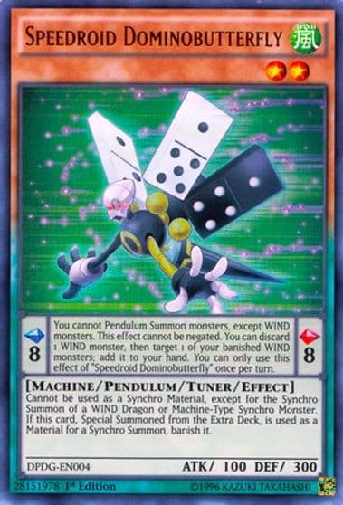 Speedroid Dominobutterfly Duelist Pack: Dimensional Guardians Yu-Gi-Oh! card