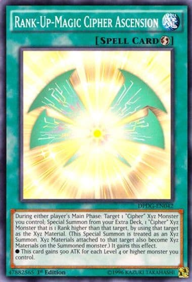 Rank Up Magic Cipher Ascension Duelist Pack: Dimensional Guardians Yu-Gi-Oh! card