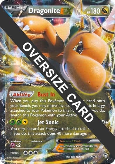 Dragonite EX Jumbo Cards Pokemon card