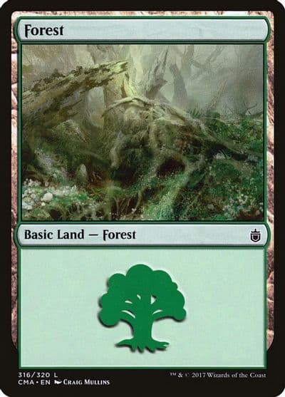 Forest 316 Commander Anthology Magic card