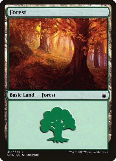 Forest 318 Commander Anthology Magic card