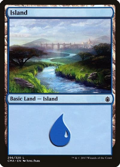 Island 296 Commander Anthology Magic card