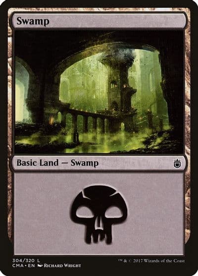 Swamp 304 Commander Anthology Magic card