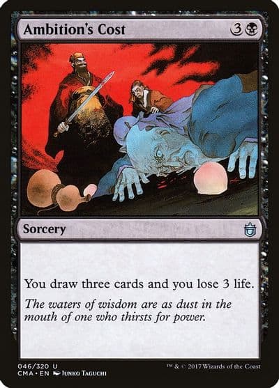 Ambitions Cost Commander Anthology Magic card