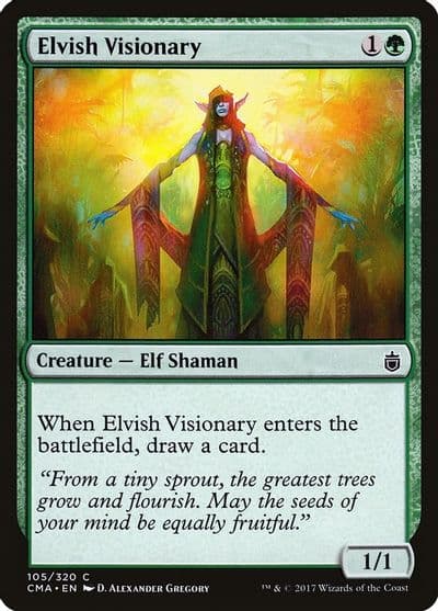 Elvish Visionary Commander Anthology Magic card