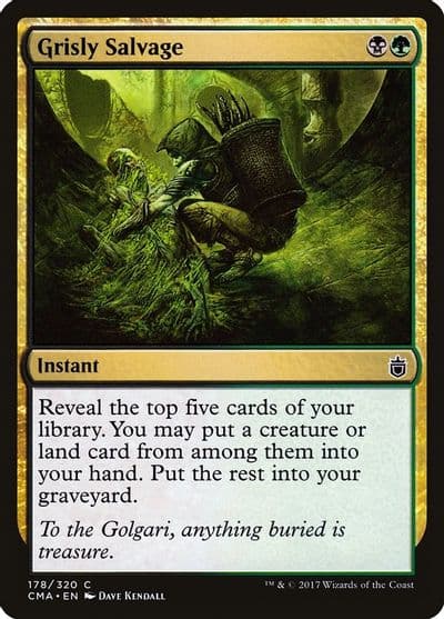 Grisly Salvage Commander Anthology Magic card