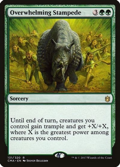 Overwhelming Stampede Commander Anthology Magic card