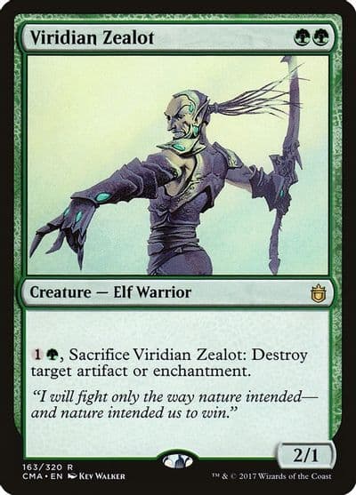Viridian Zealot Commander Anthology Magic card