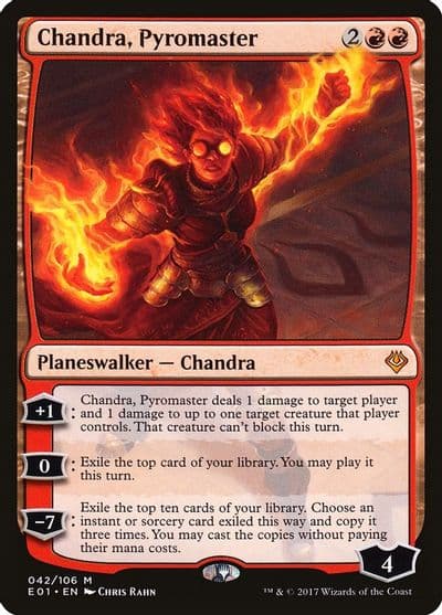 Chandra Pyromaster Archenemy: Nicol Bolas Magic card