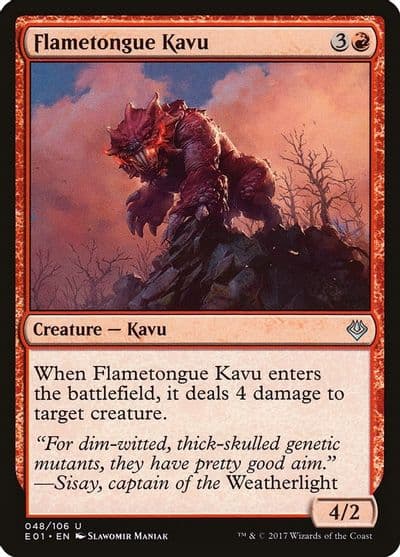 Flametongue Kavu Archenemy: Nicol Bolas Magic card