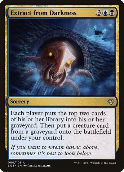 Extract from Darkness Archenemy: Nicol Bolas Magic card