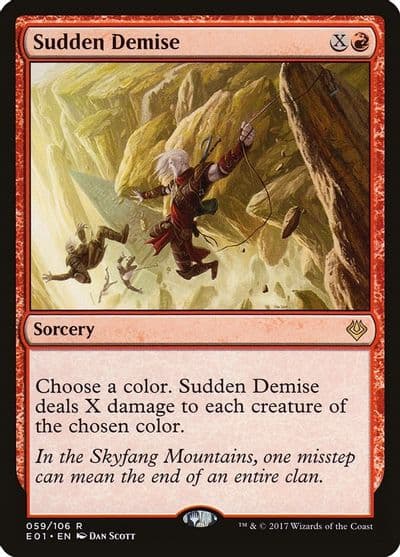 Sudden Demise Archenemy: Nicol Bolas Magic card