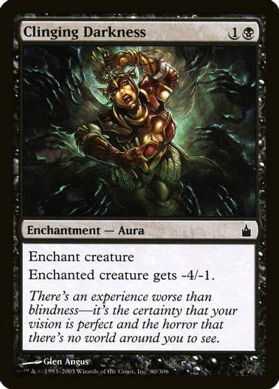Clinging Darkness Ravnica: City of Guilds Magic card