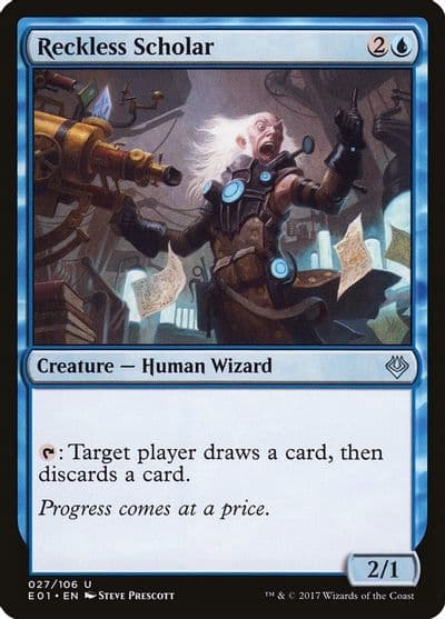 Reckless Scholar Archenemy: Nicol Bolas Magic card