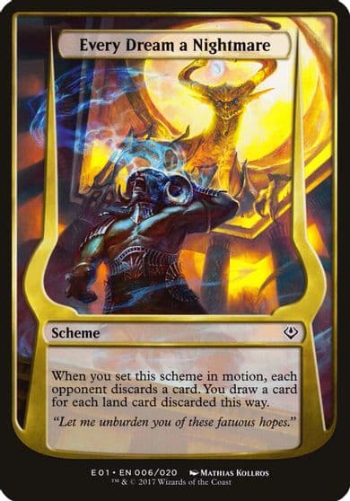 Every Dream a Nightmare Archenemy Nicol Bolas Oversize Cards Magic card