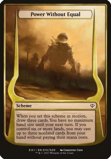 Power Without Equal Archenemy Nicol Bolas Oversize Cards Magic card