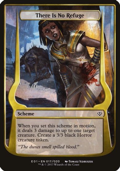 There Is No Refuge Archenemy Nicol Bolas Oversize Cards Magic card