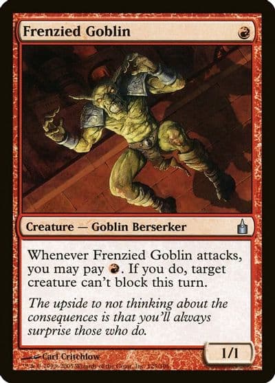 Frenzied Goblin Ravnica: City of Guilds Magic card