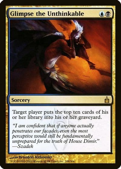 Glimpse the Unthinkable Ravnica: City of Guilds Magic card