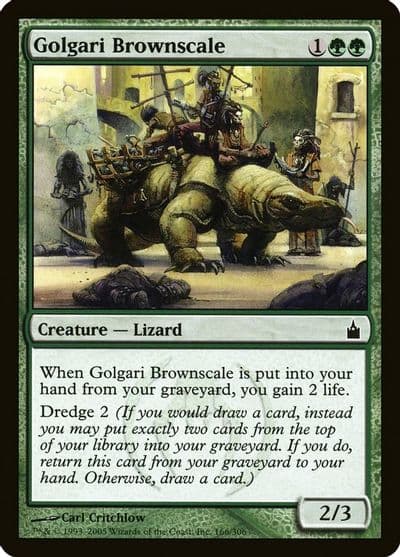 Golgari Brownscale Ravnica: City of Guilds Magic card