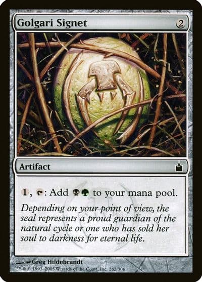 Golgari Signet Ravnica: City of Guilds Magic card