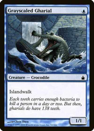 Grayscaled Gharial Ravnica: City of Guilds Magic card