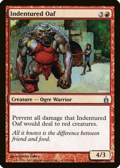 Indentured Oaf Ravnica: City of Guilds Magic card