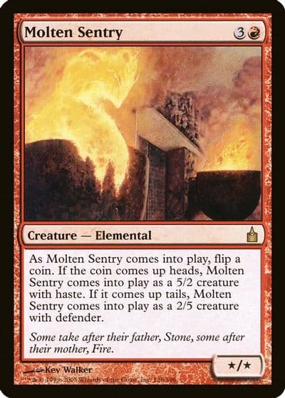 Molten Sentry Ravnica: City of Guilds Magic card
