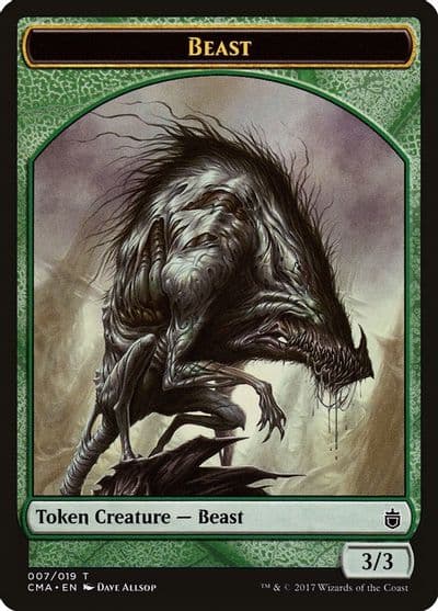 Beast Token 007 Commander Anthology Magic card