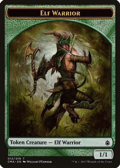 Elf Warrior Token 012 Commander Anthology Magic card