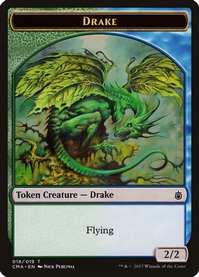 Drake Token 018 Commander Anthology Magic card