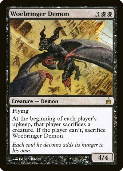 Woebringer Demon Ravnica: City of Guilds Magic card