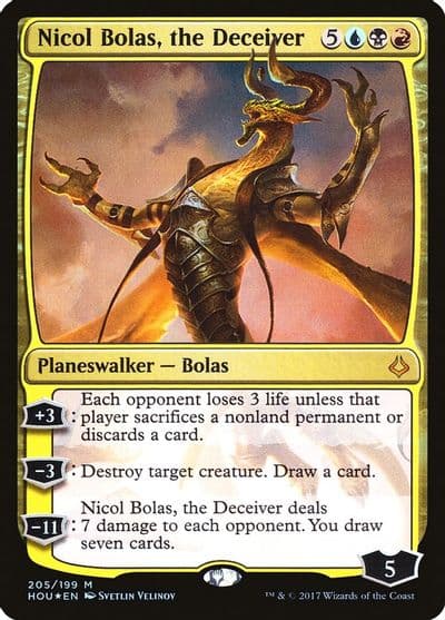 Nicol Bolas the Deceiver Hour of Devastation Magic card