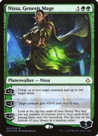 Nissa Genesis Mage Hour of Devastation Magic card