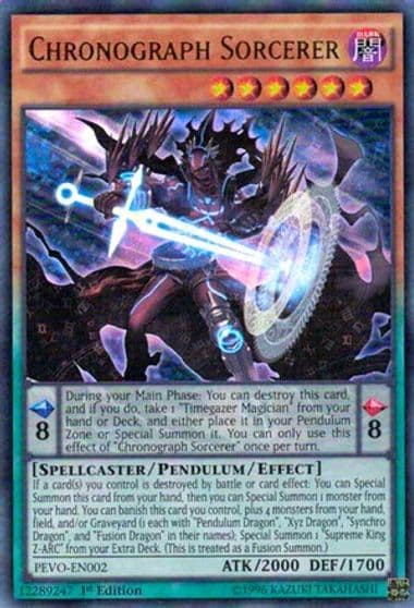 Chronograph Sorcerer Pendulum Evolution Yu-Gi-Oh! card