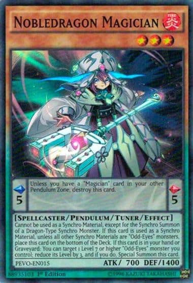 Nobledragon Magician Pendulum Evolution Yu-Gi-Oh! card