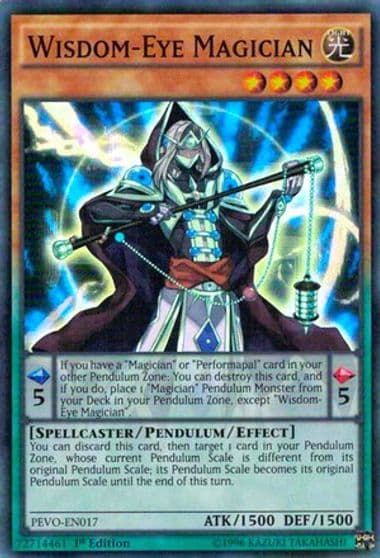 Wisdom Eye Magician Pendulum Evolution Yu-Gi-Oh! card