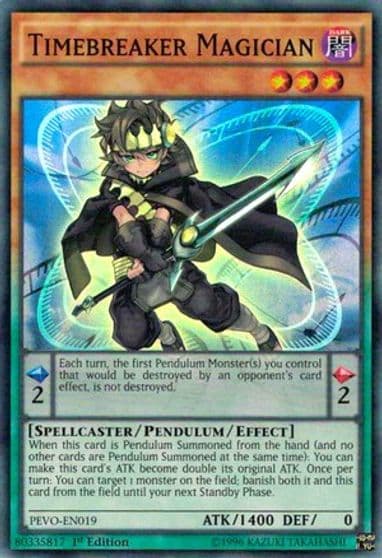 Timebreaker Magician Pendulum Evolution Yu-Gi-Oh! card