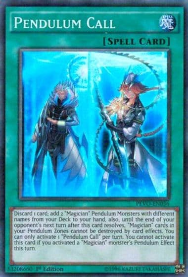 Pendulum Call Pendulum Evolution Yu-Gi-Oh! card