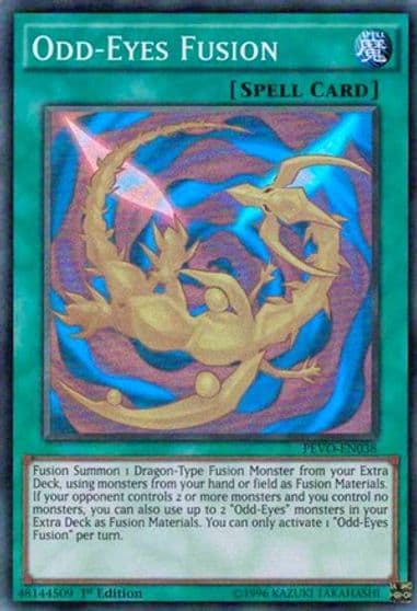 Odd Eyes Fusion Pendulum Evolution Yu-Gi-Oh! card