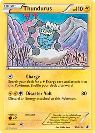 Thundurus (BW Legendary Treasures) Deck Exclusives Pokemon card
