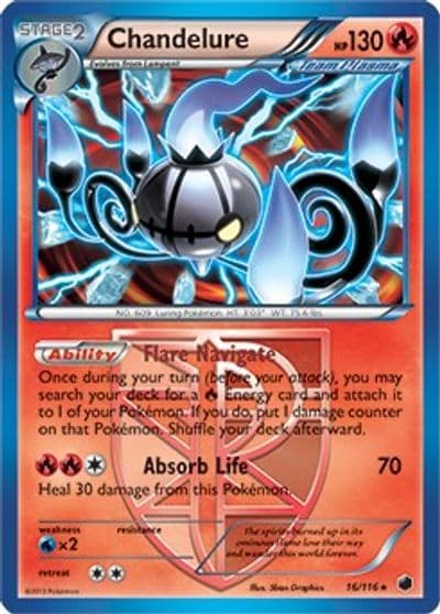 Chandelure (BW Plasma Freeze) Deck Exclusives Pokemon card