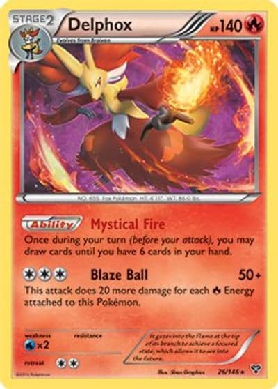 Delphox (XY Base Set) Deck Exclusives Pokemon card