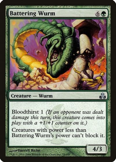 Battering Wurm Guildpact Magic card
