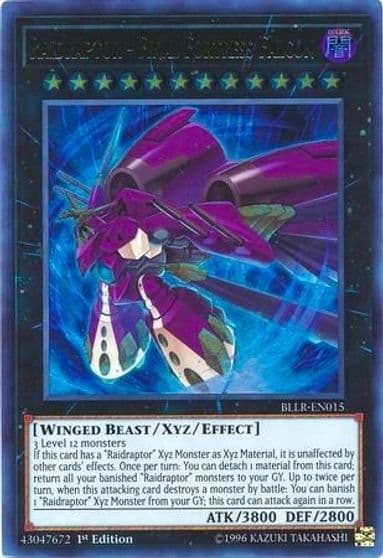 Raidraptor Final Fortress Falcon Battles of Legend: Light's Revenge Yu-Gi-Oh! card