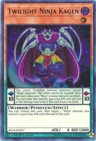 Twilight Ninja Kagen Battles of Legend: Light's Revenge Yu-Gi-Oh! card