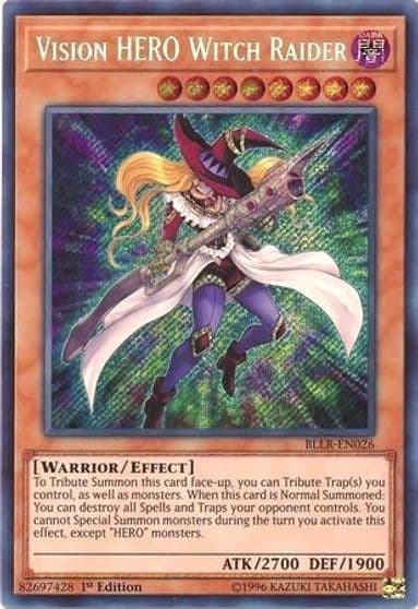 Vision HERO Witch Raider Battles of Legend: Light's Revenge Yu-Gi-Oh! card