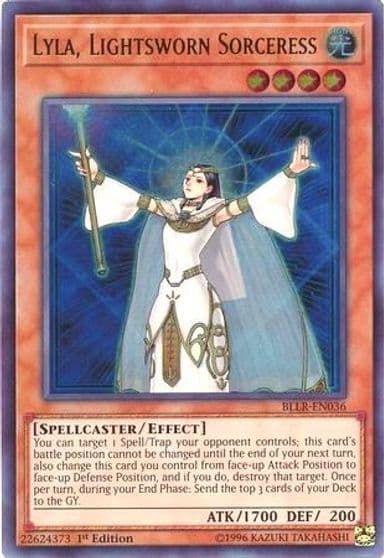 Lyla Lightsworn Sorceress Battles of Legend: Light's Revenge Yu-Gi-Oh! card