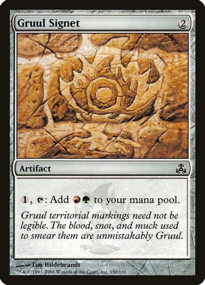 Gruul Signet Guildpact Magic card